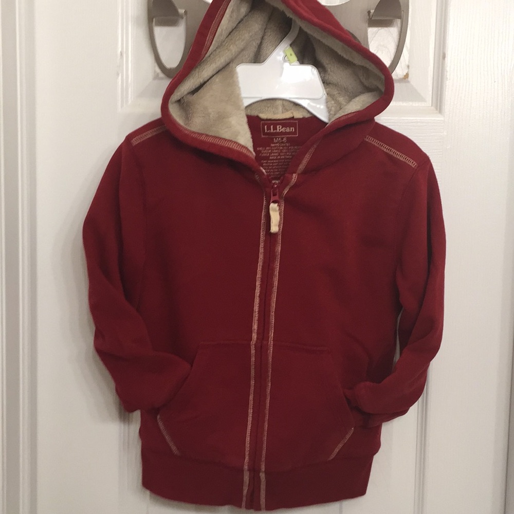 LL Bean Boys Fleece Lined Jacket